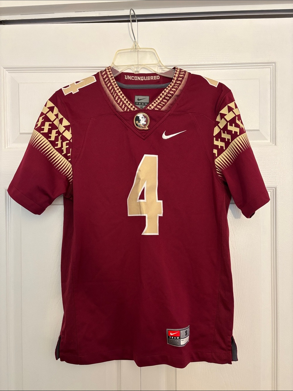 Nike Men's Maroon & Gold Football Jersey - #4